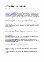 E-Bike Market Leadership