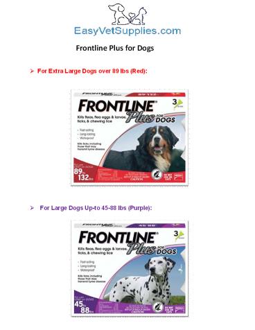 Frontline Plus for Dogs - EasyVetsSupplies.com