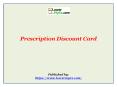 Prescription Discount Card PowerPoint PPT Presentation