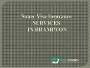 Super Visa Insurance Services in Brampton