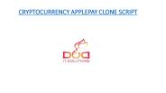 CRYPTOCURRENCY APPLEPAY READY MADE CLONE SCRIPT