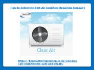 How to Select the Best AC Repairing Company