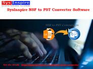 SysInspire NSF to PST Converter software (1)