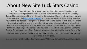 Luck Stars Casino - Open the Loot Chest for up to 500 Free Spins