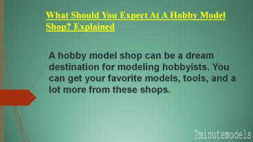 hobby model shops near me