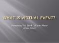 What is virtual event? PowerPoint PPT Presentation