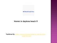 Homes in daytona beach fl