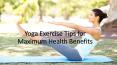 List of 6 tips using yoga exercise at home PowerPoint PPT Presentation