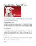 Target Gift Card Tips and Tricks PowerPoint PPT Presentation