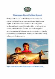 Muskegon River Fishing Report_bettsguideservice