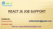 React JS Job Support | React JS Online Job Support- ARIT