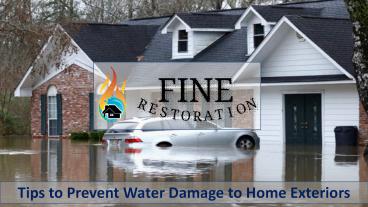 Tips to Prevent Water Damage to Home Exteriors