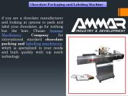Chocolate Packaging Machines - Ammar Machinery