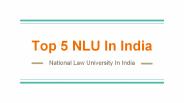 Top 5 NLU in India