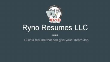 Professional Resume writing Service by Ryno Resume