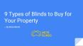 9 Types of Blinds to Buy for Your Property