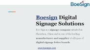 Boesign digital signage solutions