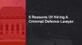 5 reasons of hiring a criminal defense lawyer PowerPoint PPT Presentation