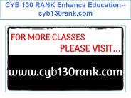 CYB 130 RANK Enhance Education--cyb130rank.com