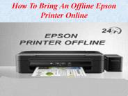 How to Bring an Offline Epson Printer Online