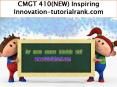 CMGT 410(NEW) Inspiring Innovation--tutorialrank.com PowerPoint PPT Presentation
