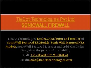 sonicwall firewall Dealer-Distributor | sonicwall firewall models india-bangalore