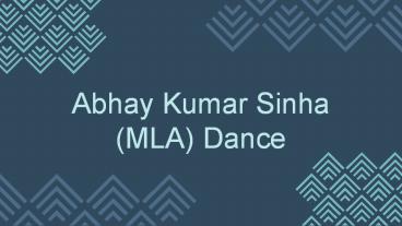 Abhay Kumar Sinha Dance: Conspiracy Of Opposition