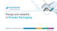 Range and reliability in Powder Packaging PowerPoint PPT Presentation
