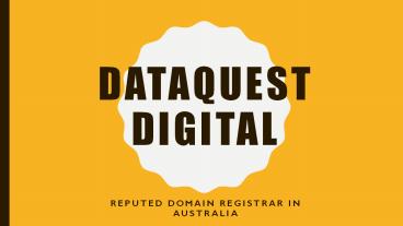 DataQuest Digital - Top Australian Domain Registrar