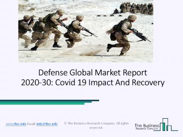 Defense Market Size, Share, Statistics, Latest Trends, Segmentation And Forecast to 2030