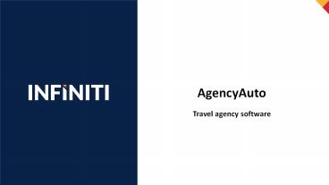 Travel agency software