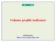 Volume profile indicator