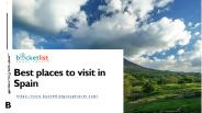 Best places to visit in Spain