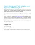 How to Manage and Track Activities from Dynamics 365 Mapping Tool PowerPoint PPT Presentation