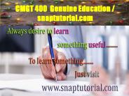 CMGT 400  Genuine Education / snaptutorial.com