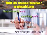 CMGT 582  Genuine Education / snaptutorial.com