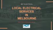 Local Electrical Services in Melbourne – MDT Electrical