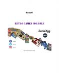 Retro Games For Sale