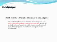 Book Top Rated Vacation Rentals In Los Angeles