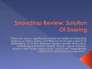 [Latest] SnoreStop Review - Snoring Tablet { Toptehgadgets }