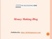 Money Making Blog