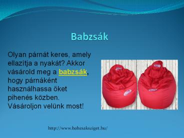 Babzsákfotel Gyerekeknek