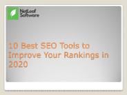 10 Best SEO Tools to Improve Your Rankings in 2020