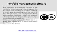 Portfolio Management Software