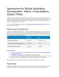 Approaches for Mobile Application Development PowerPoint PPT Presentation