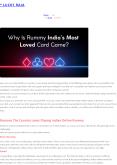 Why rummy is the most loved card game in India? PowerPoint PPT Presentation