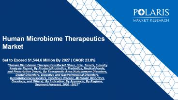Human microbiome-therapeutics-market