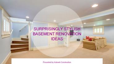 Surprisingly Stylish Basement Renovation Ideas