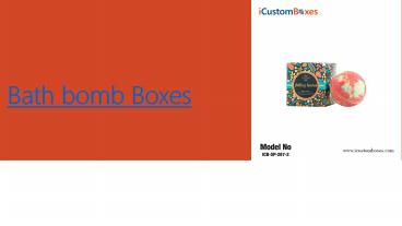 Get Custom Bath Bomb Packaging whoelsale at iCustomBoxes