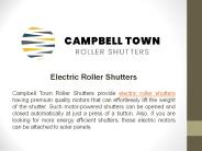 Electric Roller Shutters